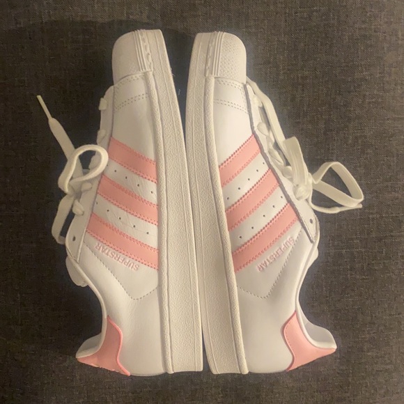 Brand New Adidas Super Star Sneakers in Pink/White size8 with Box - Picture 5 of 5